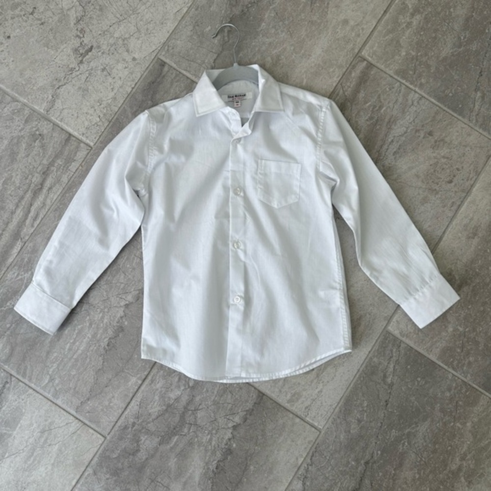 Boys Isaac Mizrahi white button down shirt